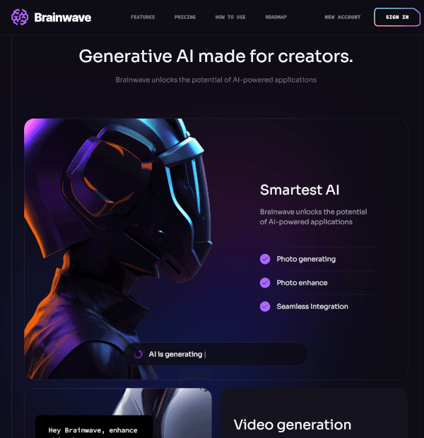 Brainwave Landing Page